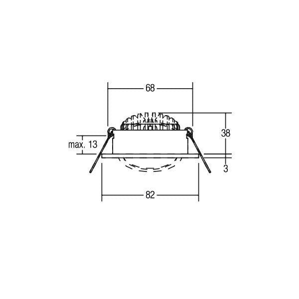 BRUMBERG LED-Einbaustrahler 350 mA, 7 W, 38°, 3000 K, rund, schwenkbar, weiss, IP20 BRUMBERG LED-Einbaustrahler 350 mA, 7 W, 38°, 3000 K, rund, schwenkbar, weiss, IP20